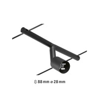 CorDuo Seilsystem Salt Einzelspot GU5,3 max. 10W 12V Schwarz