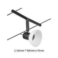 CorDuo Seilsystem Sheela Einzelspot GU5,3 max. 10W Schwarz m