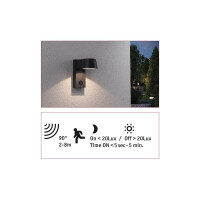 LED Außenwandleuchte Capea Bewegungsmelder 
 IP44 96x1