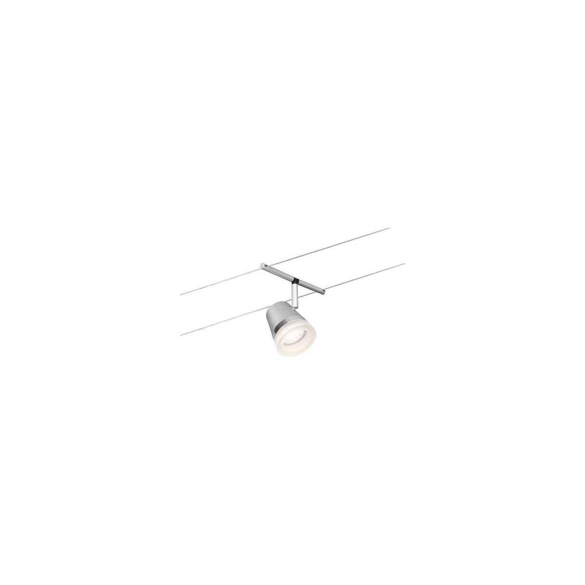CorDuo Seilsystem Cone Einzelspot GU5,3 max. 10W 12V Chrom matt Chrom