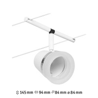 CorDuo Seilsystem Cone Einzelspot GU5,3 max. 10W 12V Wei&szl