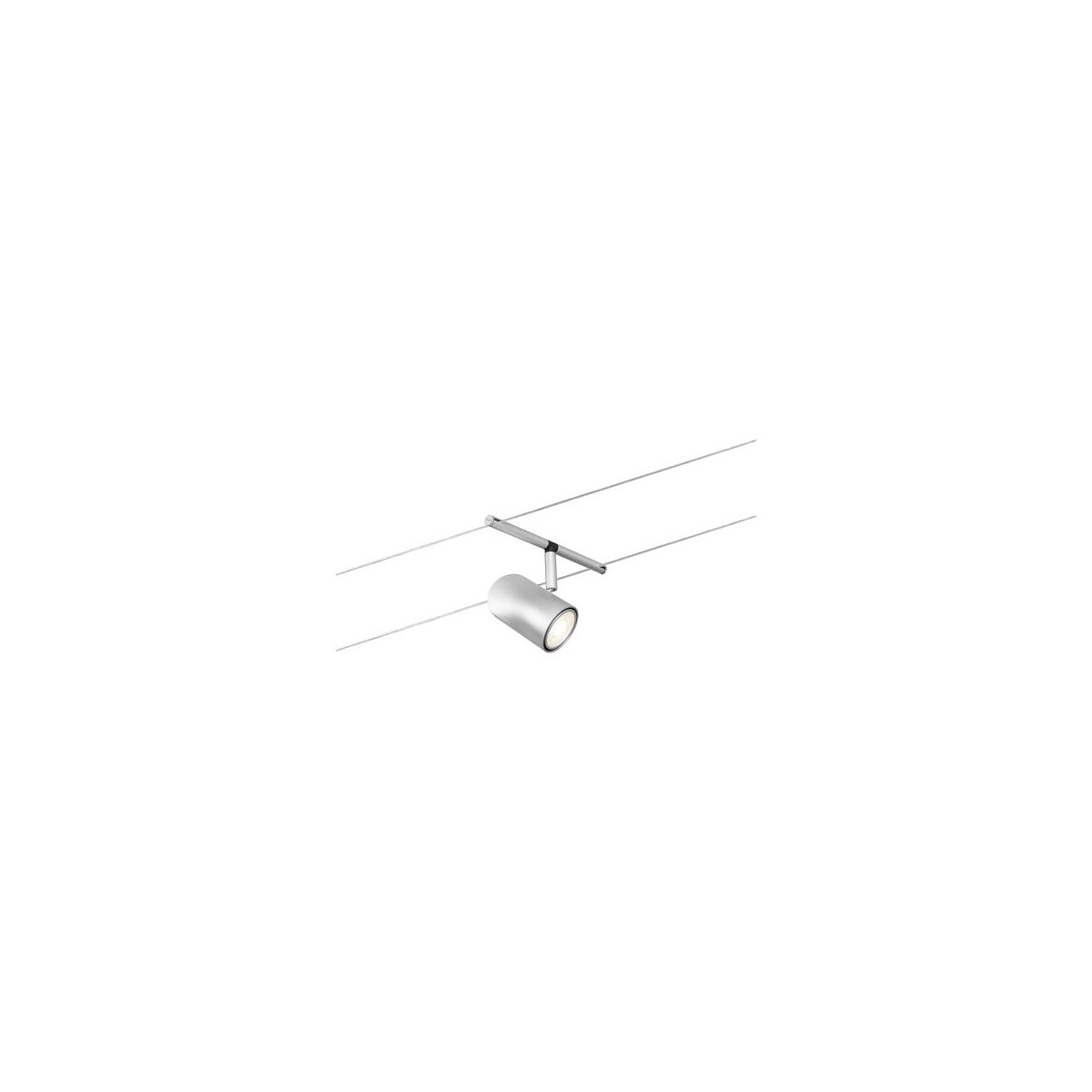 CorDuo Seilsystem Cup Einzelspot GU5,3 max. 10W 12V Chrom matt Chrom
