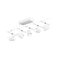 CorDuo Seilsystem Cup Basisset GU5,3 max. 5x10W 230/12V Wei&