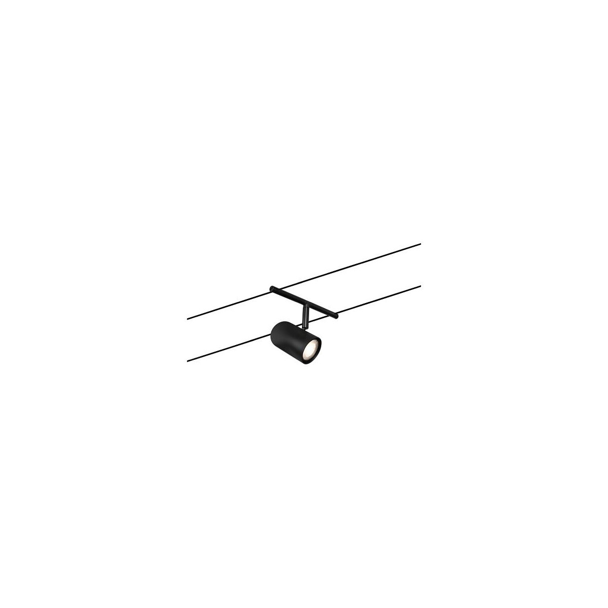 CorDuo Seilsystem Cup Einzelspot GU5,3 max. 10W 12V Schwarz matt Chrom