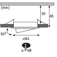 LED Einbauleuchte 3-Step-Dim Nova Coin Basisset schwenkbar r