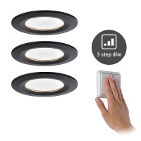 LED Einbauleuchte 3-Step-Dim Nova Coin Basisset starr...