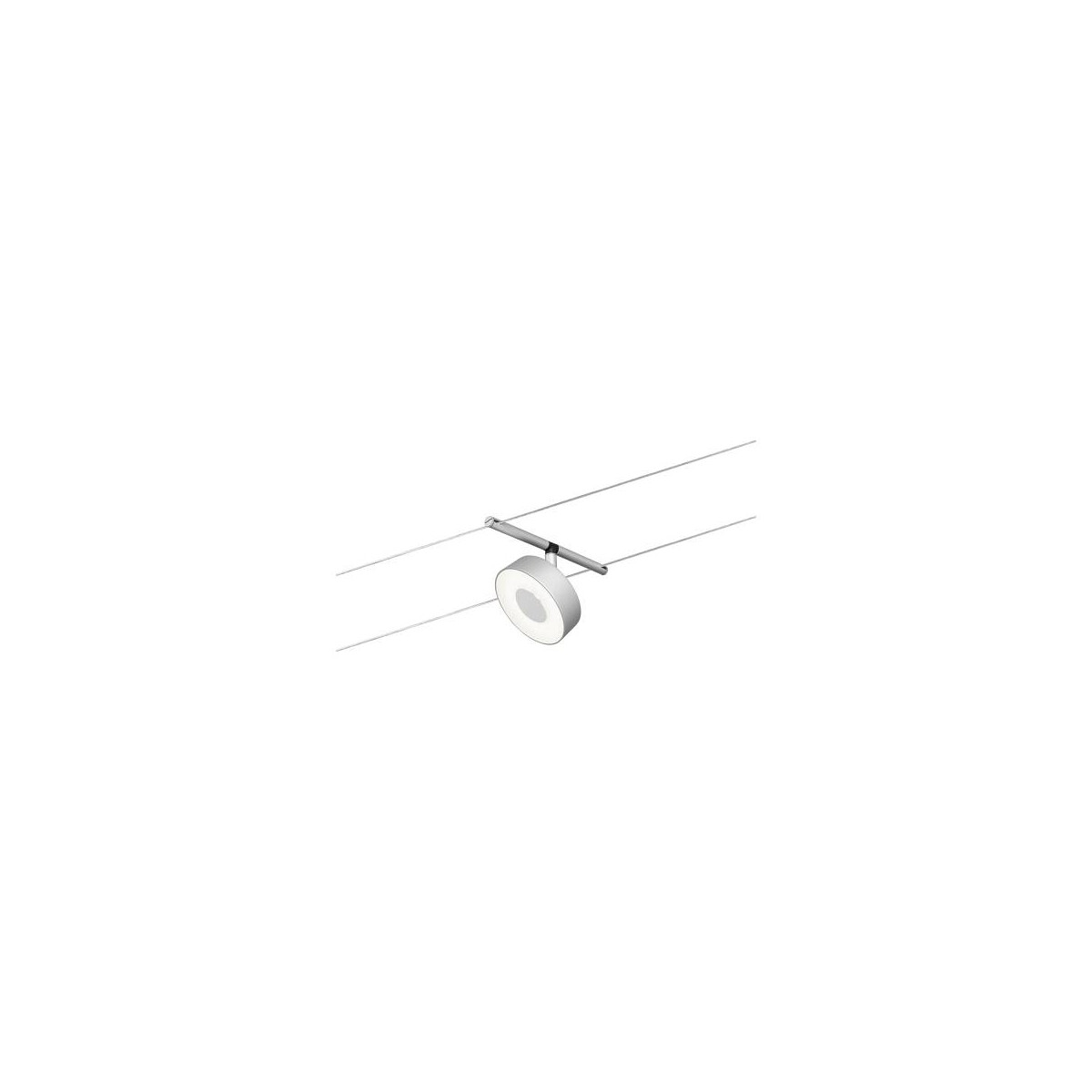 CorDuo LED Seilsystem Circle Einzelspot 180lm 5W 3000K 12V Chrom matt Chrom