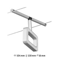 CorDuo LED Seilsystem Frame Einzelspot 280lm 4,8W 3000K 12V 