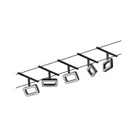 CorDuo LED Seilsystem Frame Basisset 5x280lm 5x4,8W 3000K 23