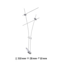 CorDuo Seilsystem Comet Einzelspot GU5,3 max. 50W dimmbar 12