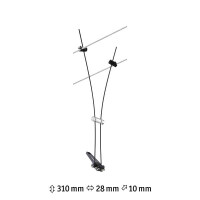 CorDuo Seilsystem Comet Einzelspot GU5,3 max. 50W dimmbar 12