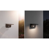 Solar LED Außenwandleuchte Cyrus inkl. Bewegungsmelder