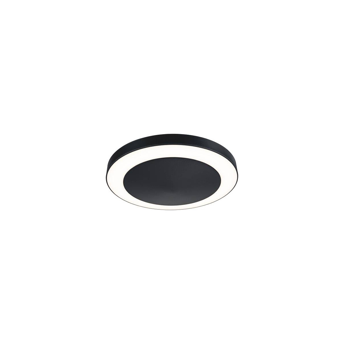 LED Deckenleuchte Circula Dämmerungssensor Bewegungsmelder seewasserresistent IP44 rund 320mm 3000K 14W 880lm 230V Anthrazit Kunststoff