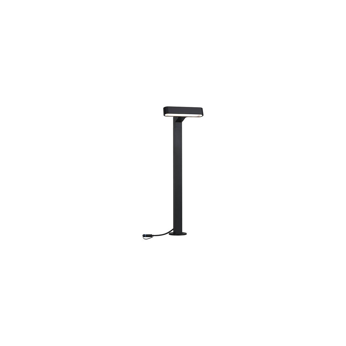 Plug & Shine LED Pollerleuchte Ito Einzelleuchte Horizontale Ausrichtung IP65 3000K 6W Anthrazit