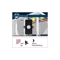 Park + Light Controller Bewegungsmelder IP44 max. 24W Schwar
