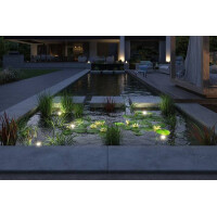 Plug & Shine LED Spot Teichleuchte Einzelspot IP68 3000K
