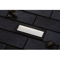 Solar LED Bodeneinbauleuchte Domenic IP67 3000K 200x80mm Sch