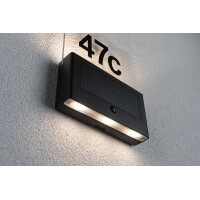 Solar LED Hausnummernleuchte Neda Bewegungsmelder IP44 3000K