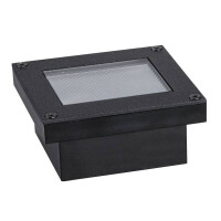 Solar LED Bodeneinbauleuchte Domenic IP67 3000K 80x80mm Schw