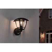 Außenwandleuchte Classic Curved Bewegungsmelder IP44 e