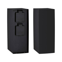 Steckdosensäule Rio Zweifach IP44 Anthrazit 3