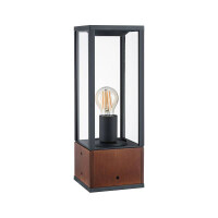 Lichtobjekt Timba IP44 eckig 400mm max. 60W 230V Holz E27 Ho