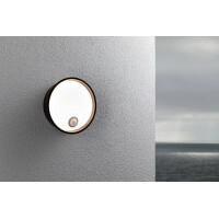 LED Außenwandleuchte Platomo Bewegungsmelder seewasser