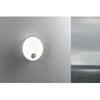 LED Außenwandleuchte Platomo Bewegungsmelder seewasser