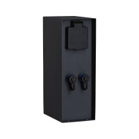 Plug & Shine Steckdosensäule Rio IP44 Anthrazit 2