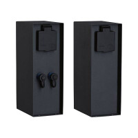 Plug & Shine Steckdosensäule Rio IP44 Anthrazit 4