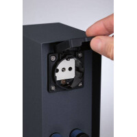 Plug & Shine Steckdosensäule Rio IP44 Anthrazit 6
