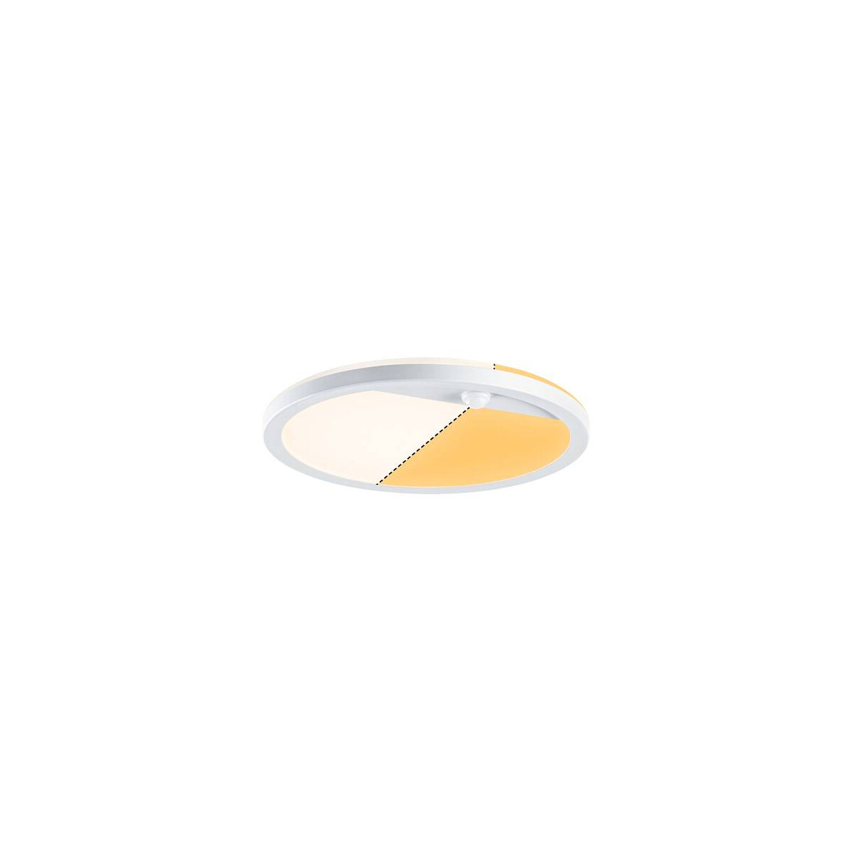 LED Außenpanel Lamina Backlight Bewegungsmelder insektenfreundlich IP44 rund 280mm Tunable Warm 14W 1150lm 230V Weiß Kunststoff