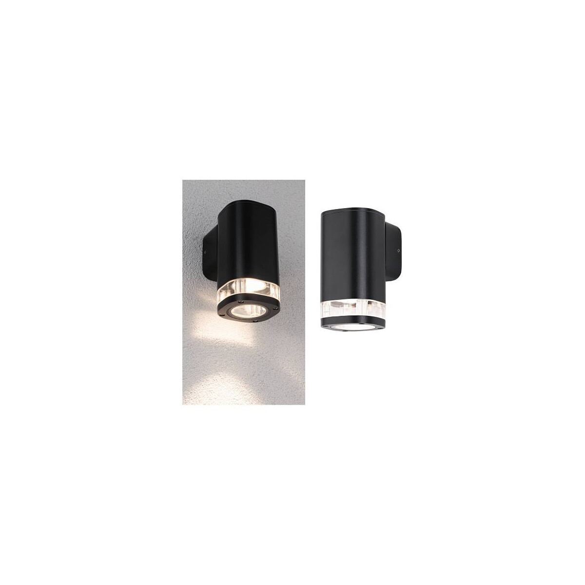 Außenwandleuchte Colum seewasserresistent IP44 80x112mm max. 20W 230V Anthrazit Aluminium