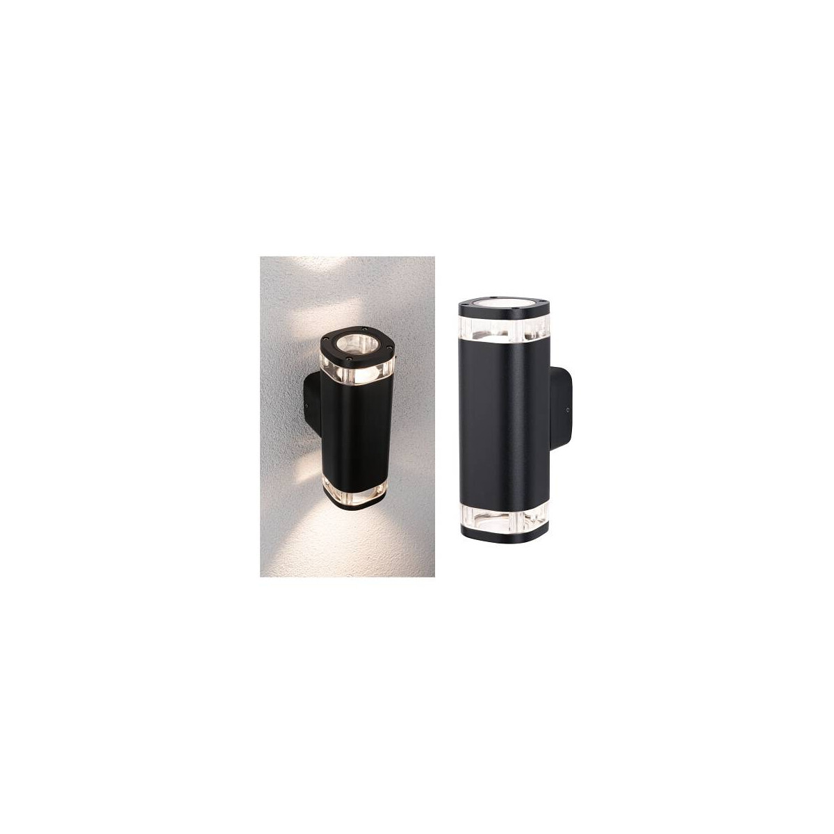 Außenwandleuchte Colum seewasserresistent IP44 80x112mm max. 20W 230V Anthrazit Aluminium
