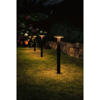 Plug & Shine LED Pollerleuchte Plate Einzelleuchte IP44 