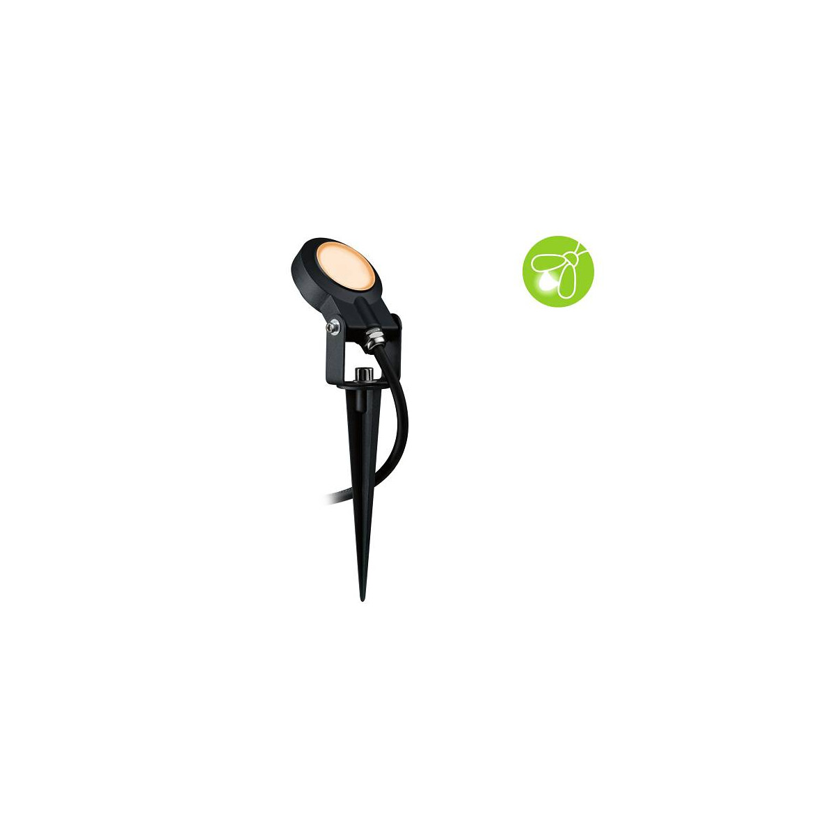 Plug & Shine LED Gartenstrahler Sting Einzelspot Insektenfreundlich IP67 2200K 6,3W Anthrazit