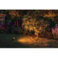 LED Gartenstrahler Goldlicht insektenfreundlich IP65 rund 92