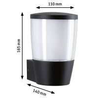 LED Außenwandleuchte Bako seewasserresistent IP44 110x