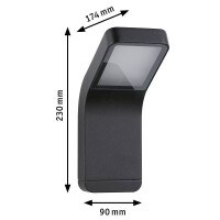 LED Außenwandleuchte Kulma seewasserresistent IP44 90x
