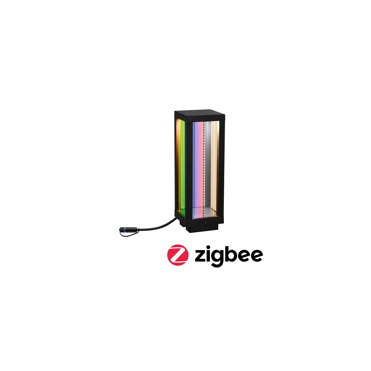 Plug & Shine Laterne Smart Home Zigbee Classic Einzelleuchte IP44 RGBW 2W Anthrazit