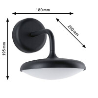 LED Außenwandleuchte Nostro seewasserresistent IP44 ru
