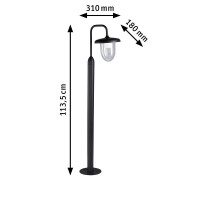 Pollerleuchte Vintario seewasserresistent IP44 rund 1.135mm 