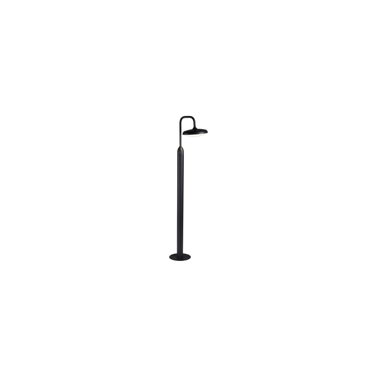 LED Pollerleuchte Nostro seewasserresistent IP44 rund 1.135mm 3000K 10W 900lm 230V Anthrazit Aluminium