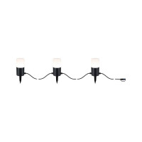 Plug & Shine LED Lichterkette Tubs IP44 3000K 3x2W Anthr