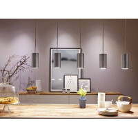 URail LED Pendel Barrel 370lm 6W 2700K 230V Chrom matt Alu e