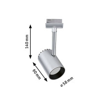 URail Schienenspot Shine Einzelspot 225lm 4,9W 2700K 230V Ch