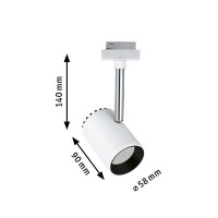 URail Schienenspot Shine Einzelspot 225lm 4,9W 2700K 230V We