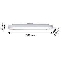 URail LED Panel Loop 480lm 7W 2700K 230V Weiß Chrom 7