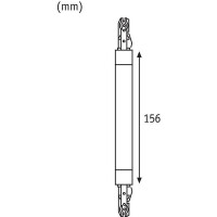 URail Verbinder Flex II 227x18mm max. 1.000W Chrom matt 7