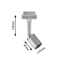 URail Schienenspot Pure II Einzelspot GU10 max. 10W dimmbar 